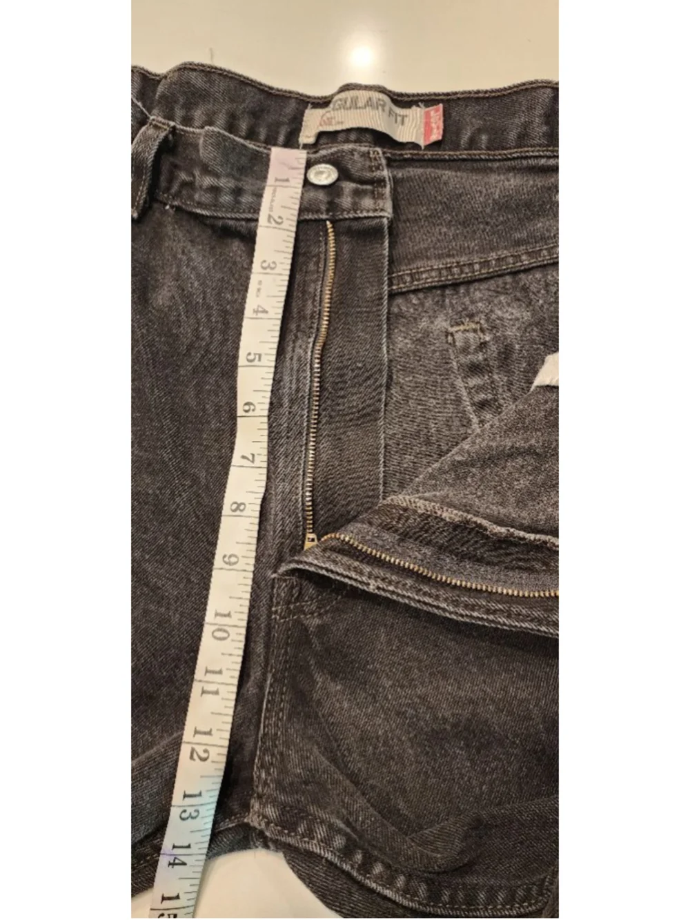Levi's 505 Regular Fit Black Jeans Mens W40 L34 100% Cotton Straight Leg